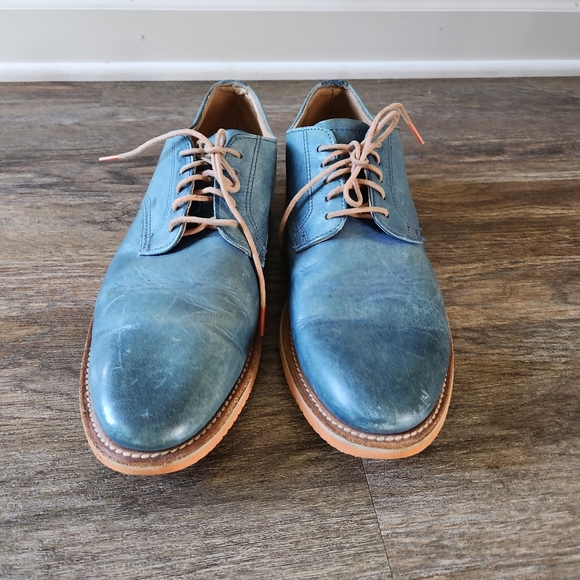 Walk-Over Heritage Navy Blue Leather Derby Shoes | Ivy League Red Sole 10M main image 7